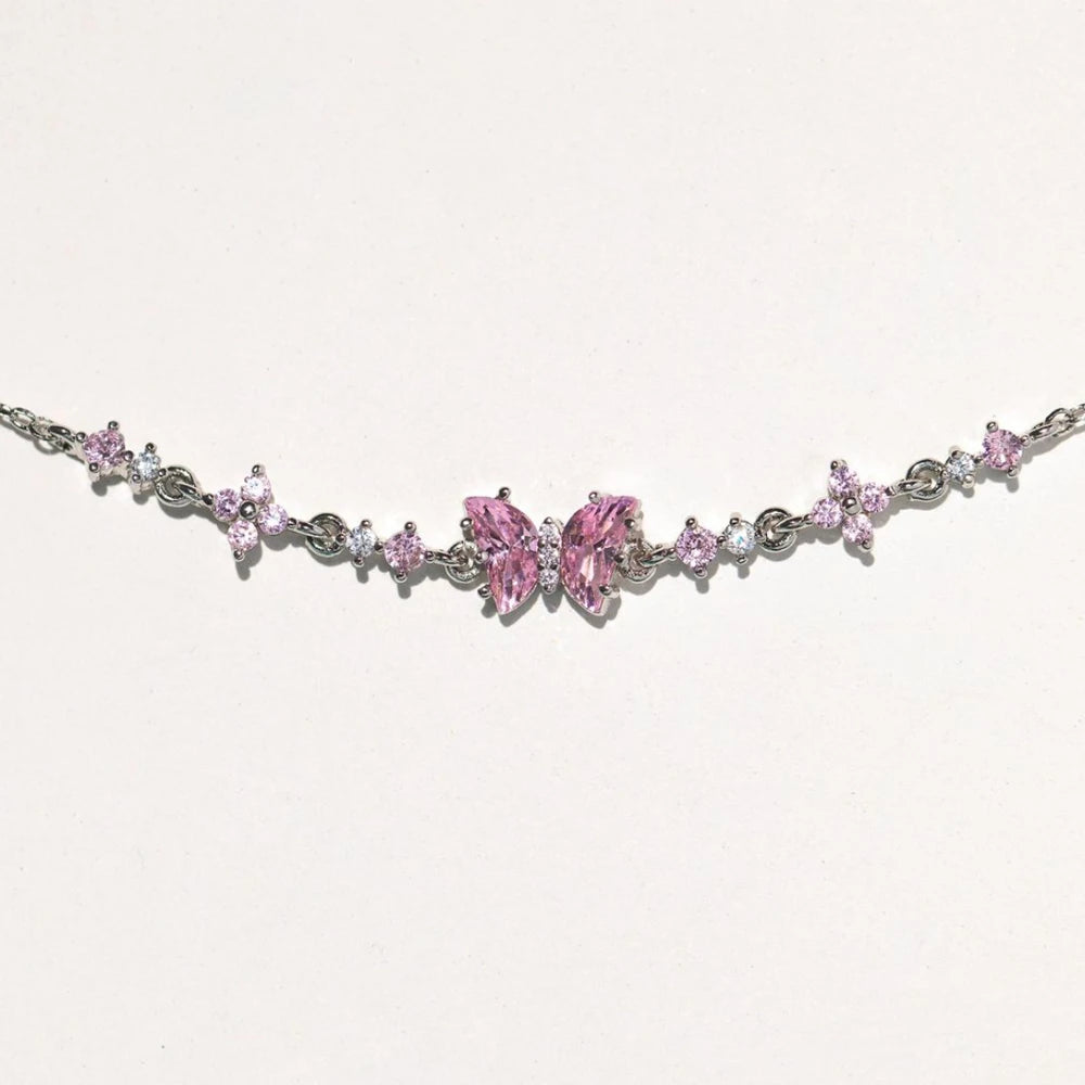 Love Zircon Butterfly Festival Bracelet set
