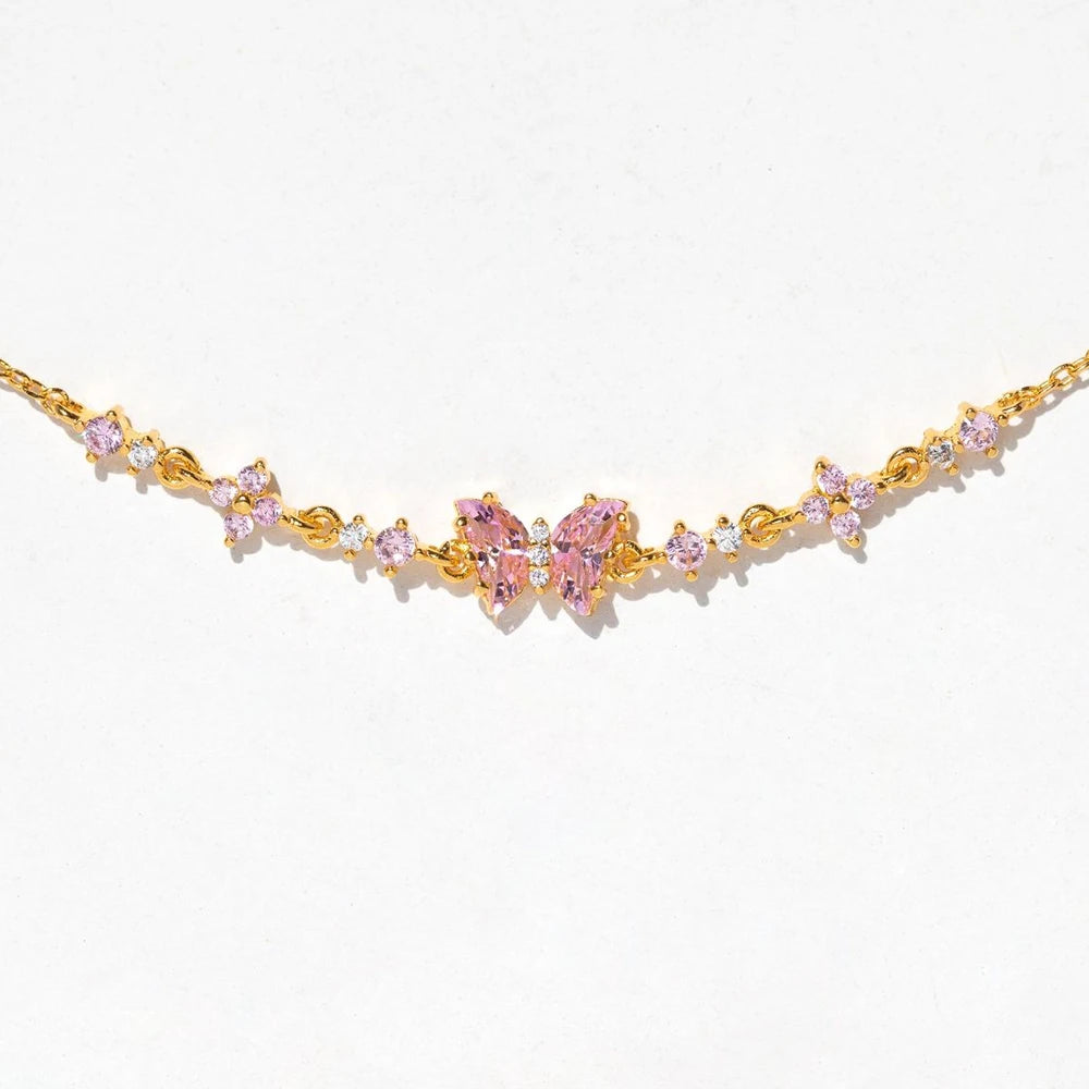 Love Zircon Butterfly Festival Bracelet set