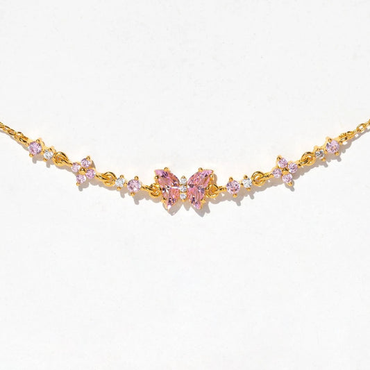 Love Zircon Butterfly Festival Bracelet set