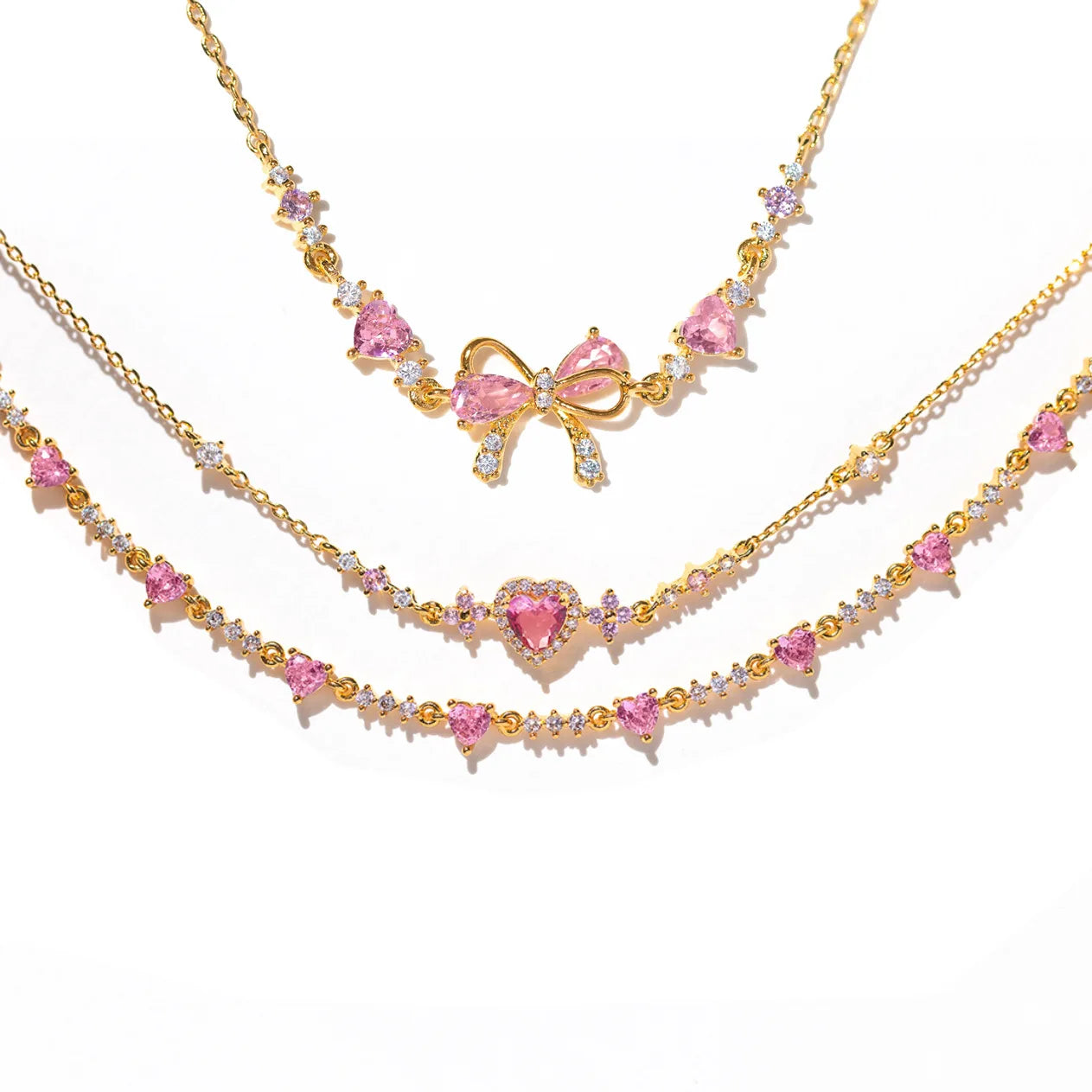 Love Zircon Butterfly Festival Bracelet set