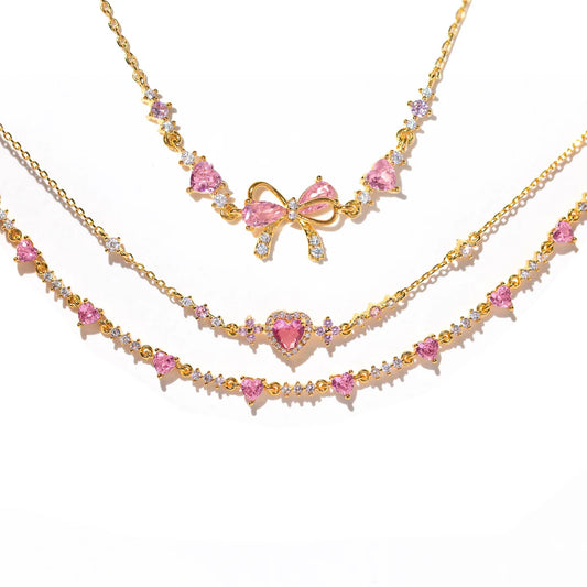 Love Zircon Butterfly Festival Bracelet set